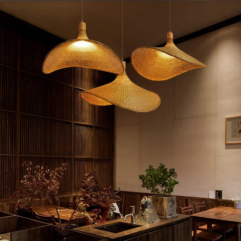 Hanglamp Bamboe Rustiek Boho voor Woonkamer of Eettafel 4
