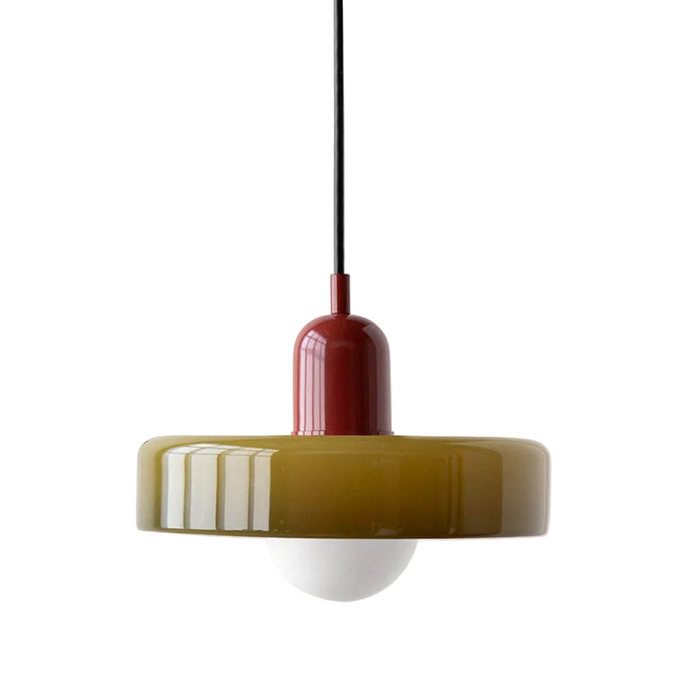 Hanglamp Modern Design Voor Woonkamer Eettafel Met Gekleurd Glas 0