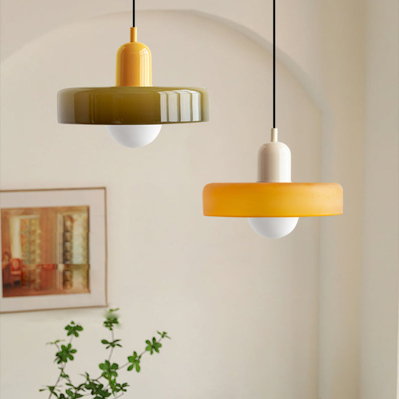 Hanglamp Modern Design Voor Woonkamer Eettafel Met Gekleurd Glas 20