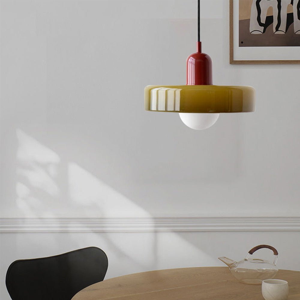 Hanglamp Modern Design Voor Woonkamer Eettafel Met Gekleurd Glas 6
