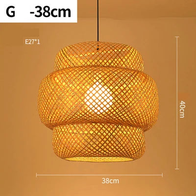 Hanglamp Rotan Boheemse Stijl voor Woonkamer en Eetkamer 9