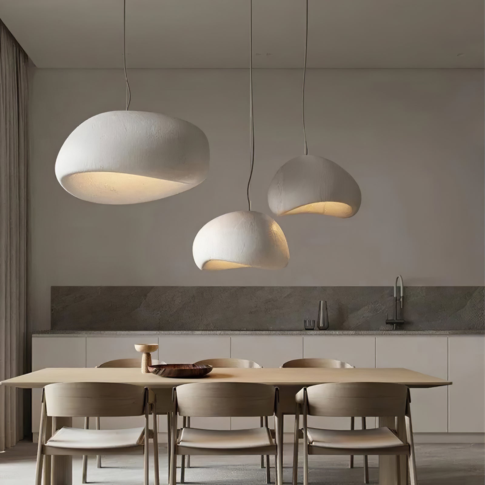 Hanglamp Wabi-Sabi Cocoon Stijl A voor Eettafel en Woonkamer 2