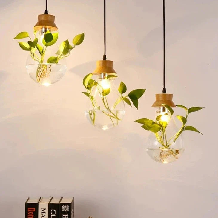 Hanglamp voor Planten met Glazen Bol - Moderne Woonkamer Lamp voor Slaapkamer en Interieurdecoratie 4