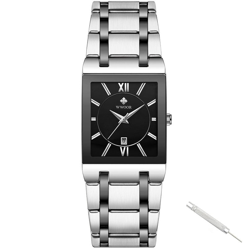 Luxe Vierkante Horloge