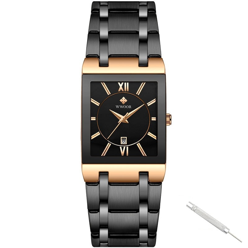 Luxe Vierkante Horloge