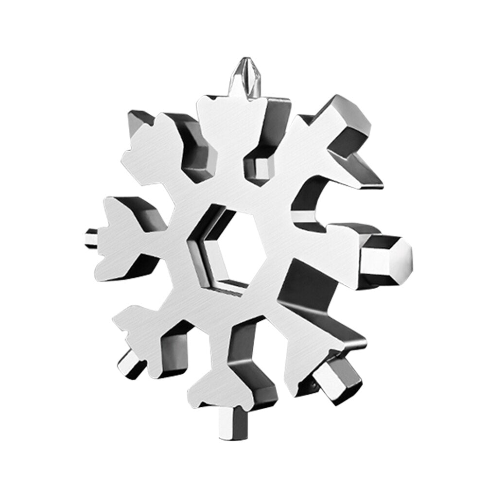 18-in-1 Schroevendraaier Sneeuwvlok Sleutelhanger