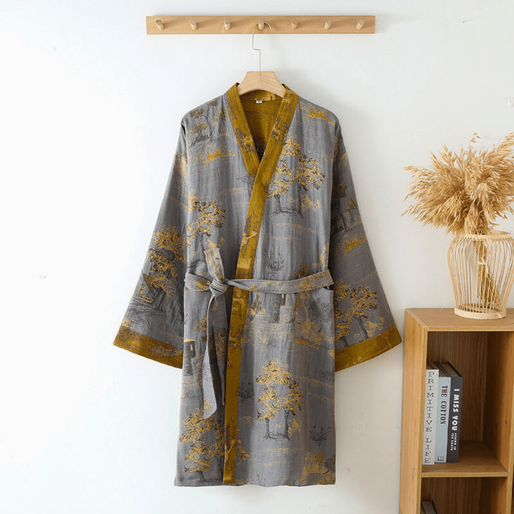 Heren Badjas Retro Stijl Kimono 3