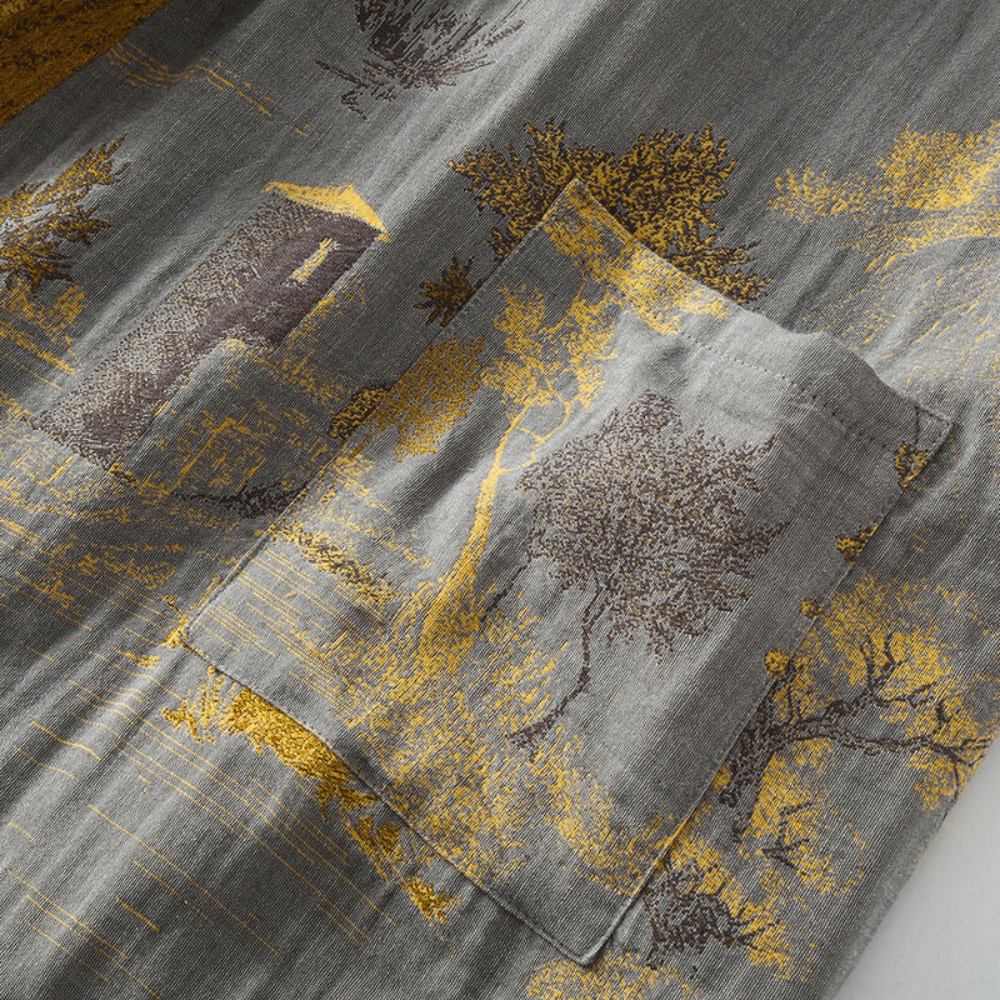 Heren Badjas Retro Stijl Kimono 7