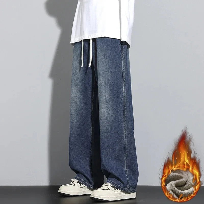 Heren Baggy Jeans Met Verstelbaar Trekkoord 3