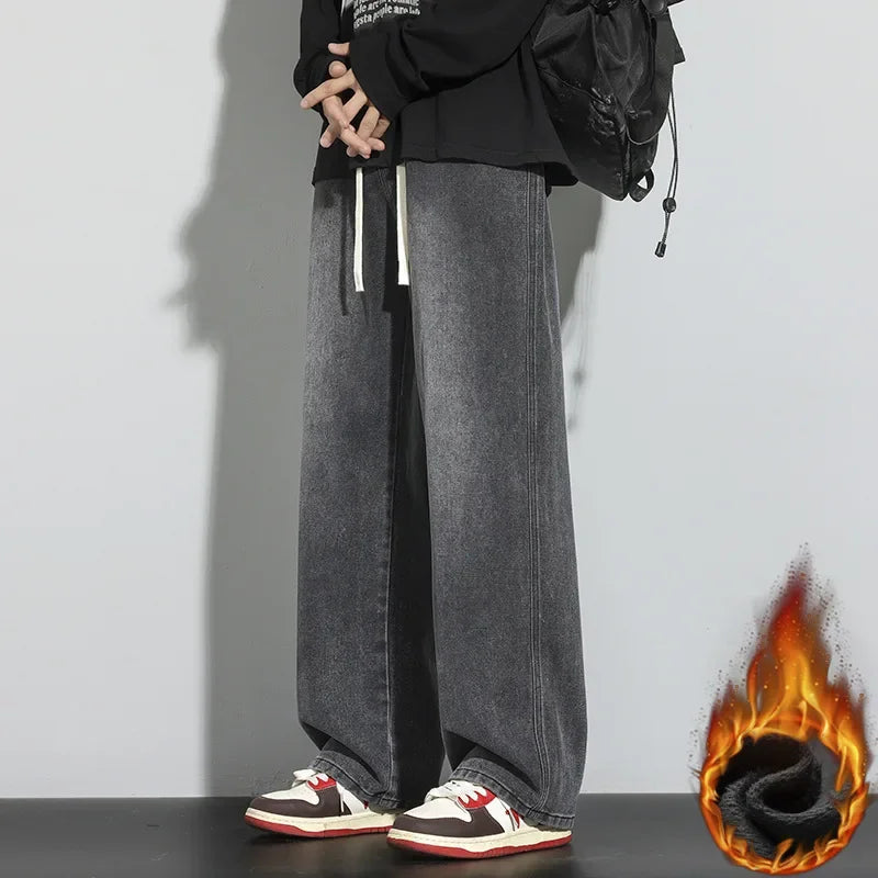 Heren Baggy Jeans Met Verstelbaar Trekkoord 7