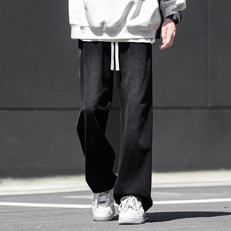 Heren Baggy Jeans Met Wijde Pijpen Casual 1