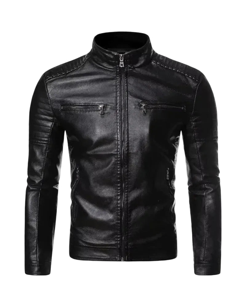 Heren Bikerjack Slim Fit Stijlvol 0