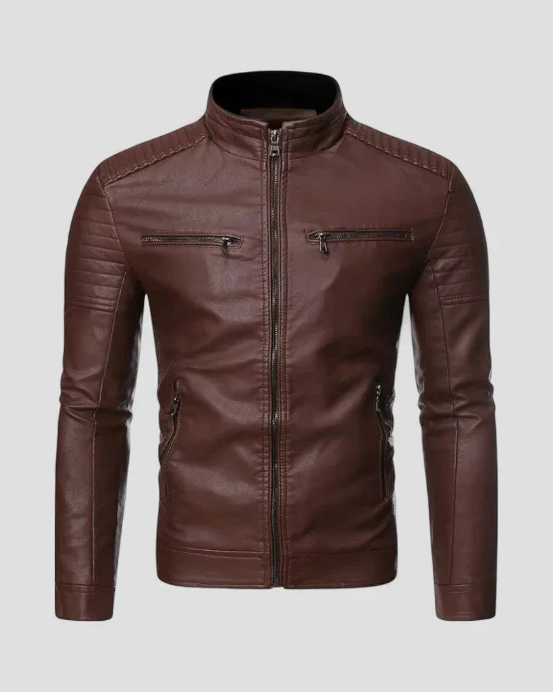 Heren Bikerjack Slim Fit Stijlvol 1