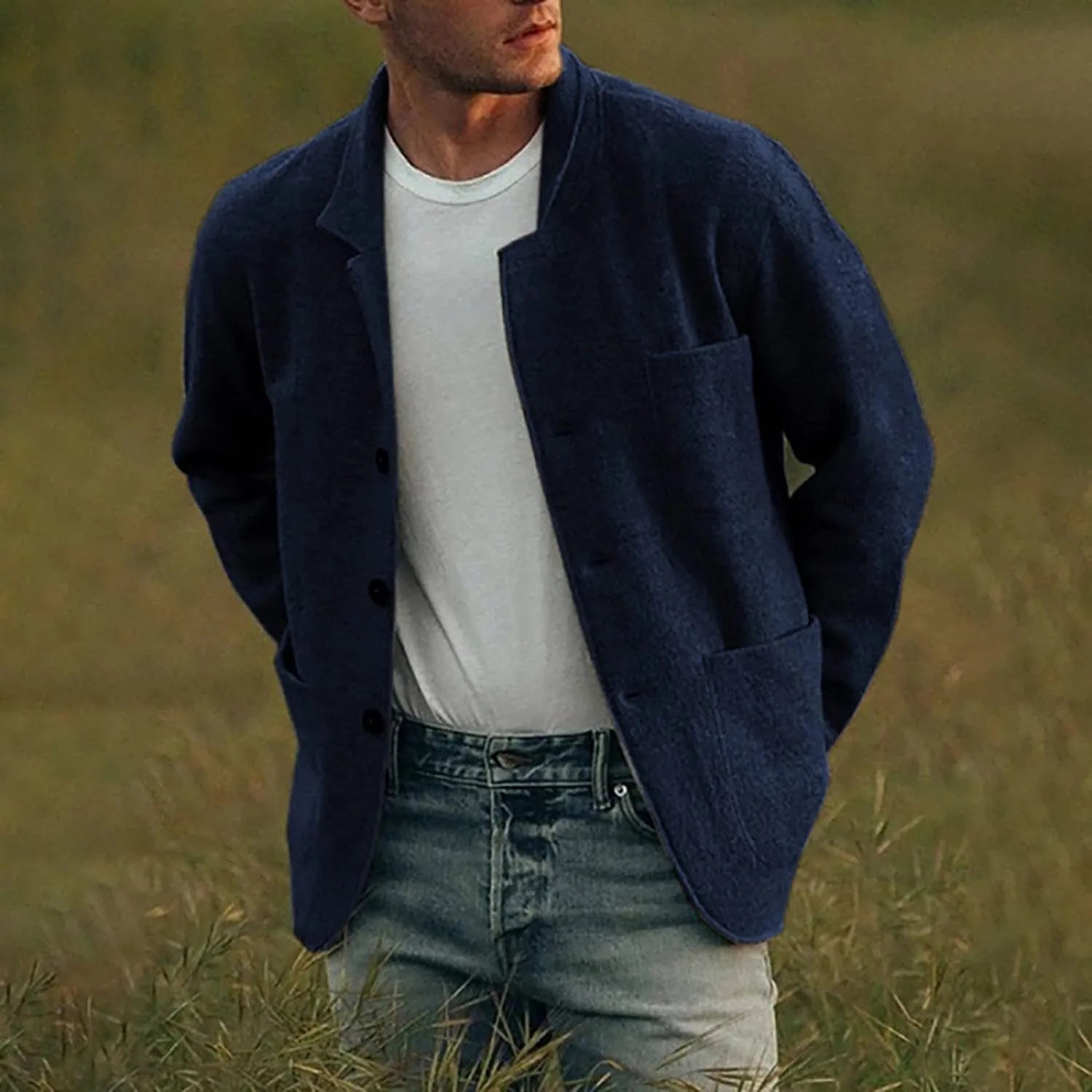 Heren Blazer Casual Stijlvol voor Diverse Gelegenheden 3