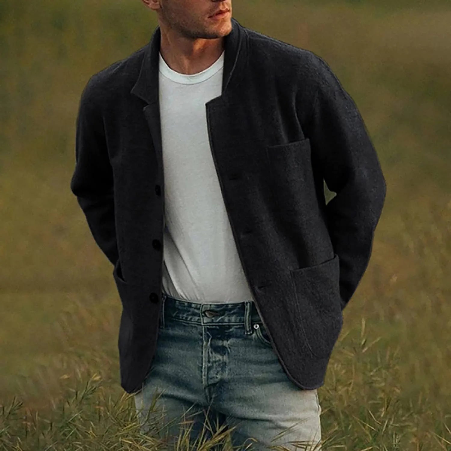 Heren Blazer Casual Stijlvol voor Diverse Gelegenheden 4