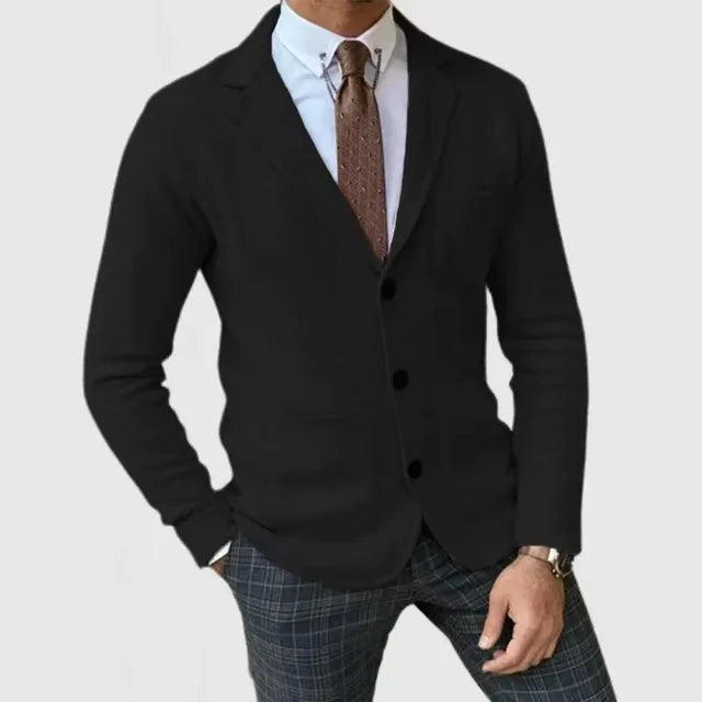 Heren Blazer Gebreid Stijlvol Comfortabel 4