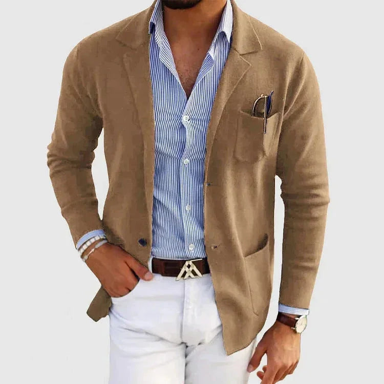 Heren Blazer Met Reverskraag Klassiek 3