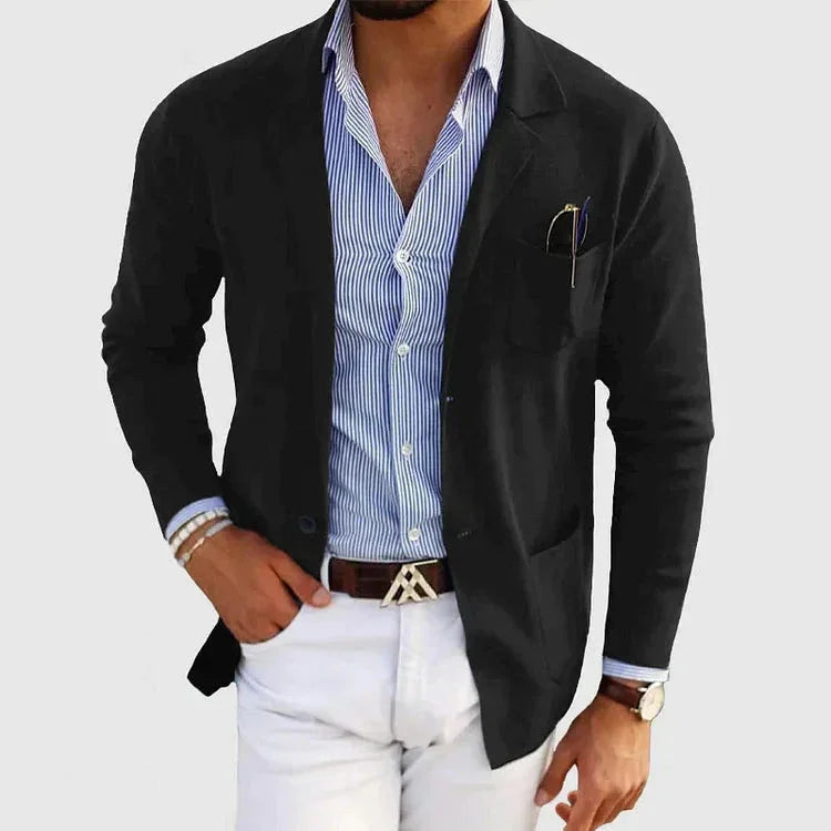 Heren Blazer Met Reverskraag Klassiek 4
