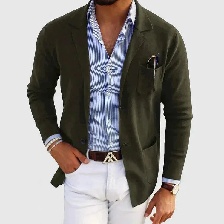 Heren Blazer Met Reverskraag Klassiek 6