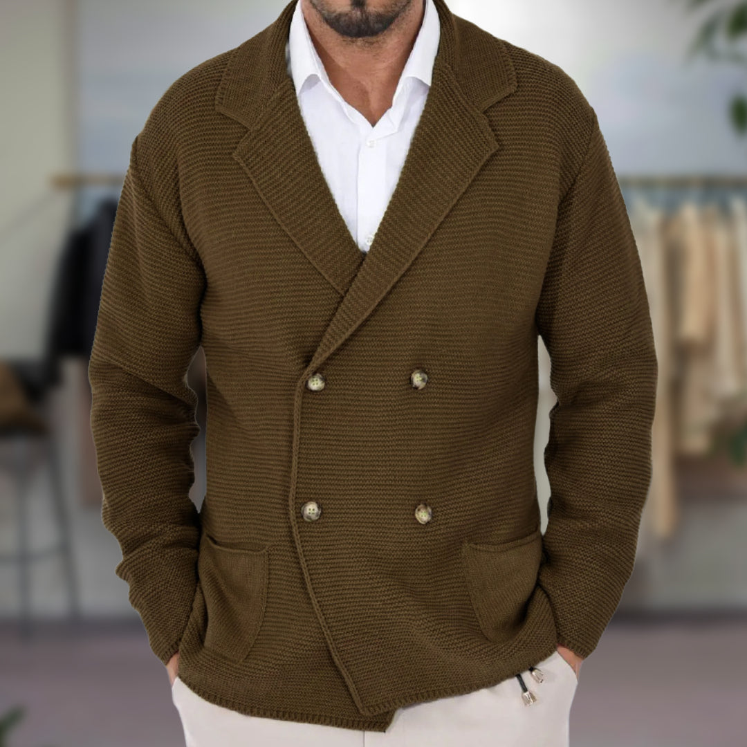 Heren Blazer Vest Met Dubbele Rij Knopen 2