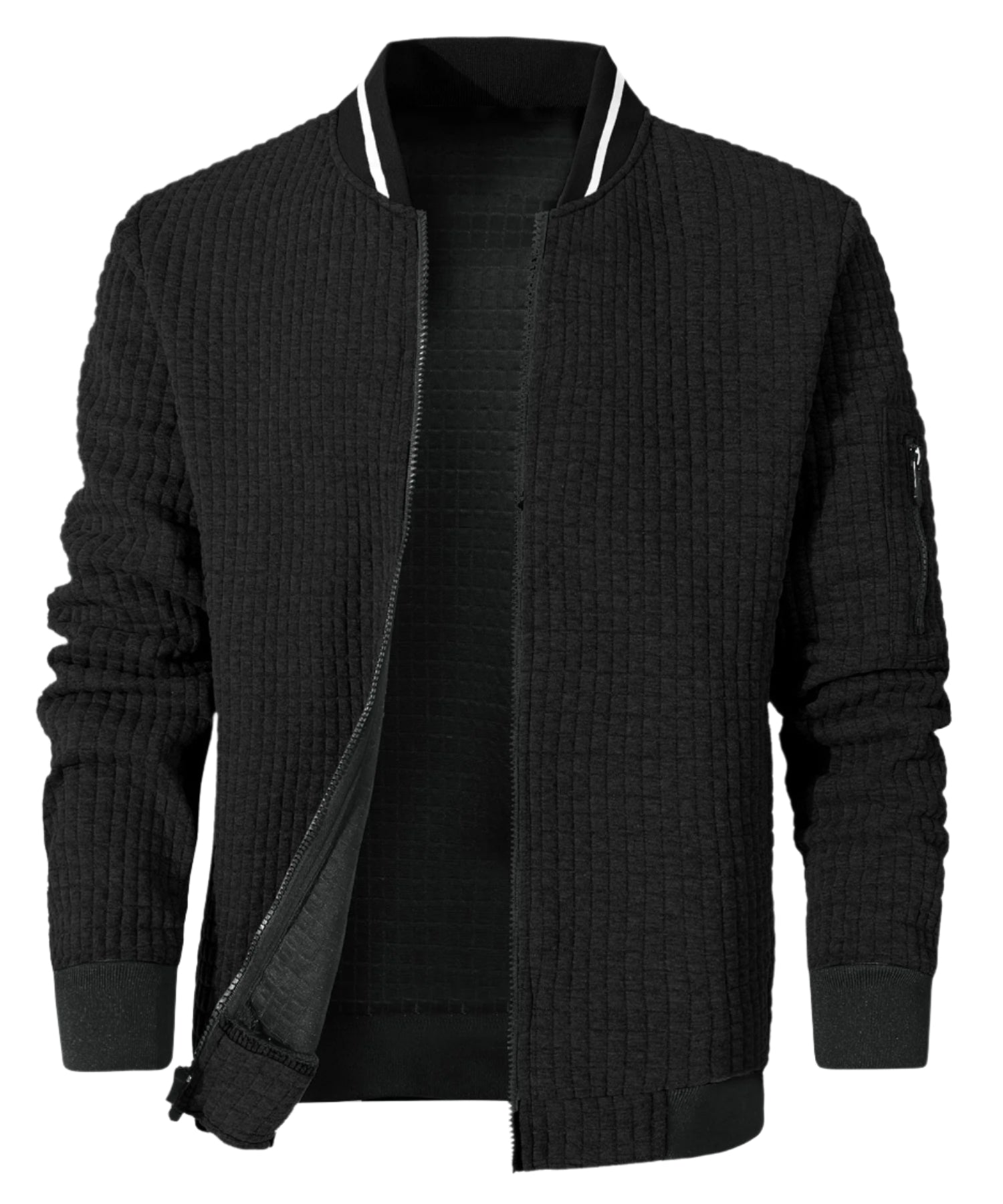 Heren Bomberjack Minimalistisch Katoen-Polyester 0