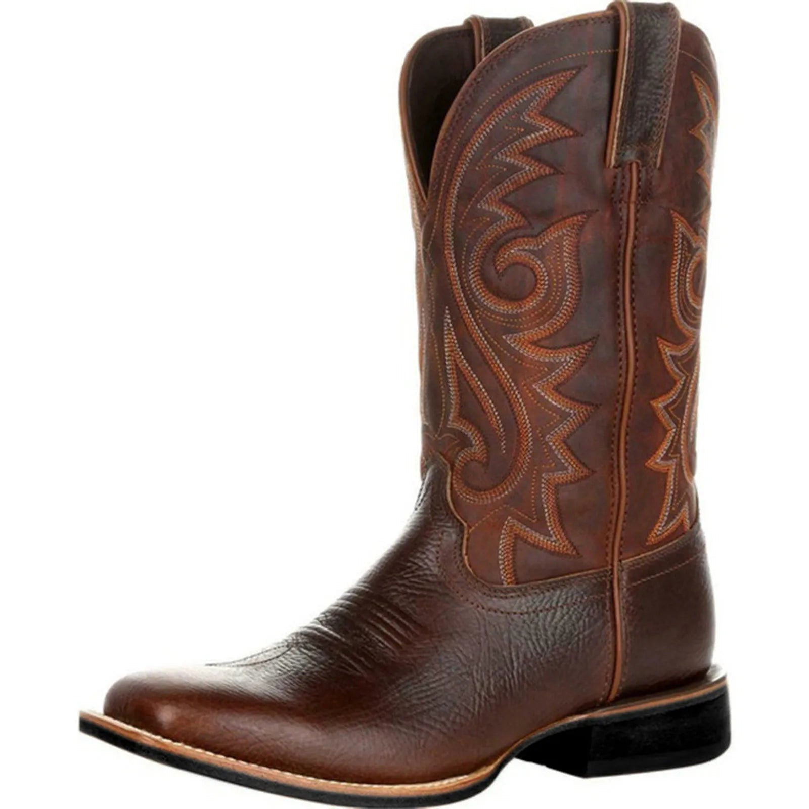 Heren Boots Retro Geborduurd Denim Met Antislip Zool 7
