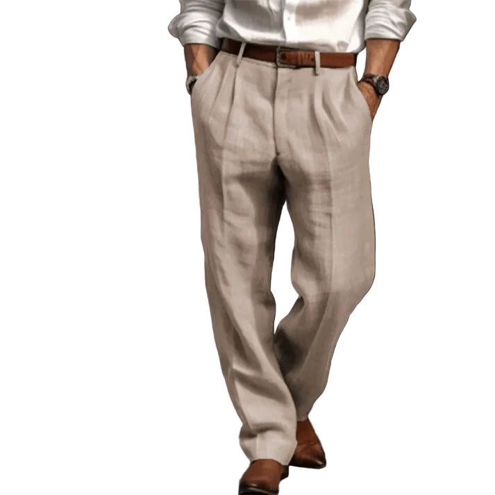 Heren Broek Retro Nadelstrepen Ademend Materiaal 3