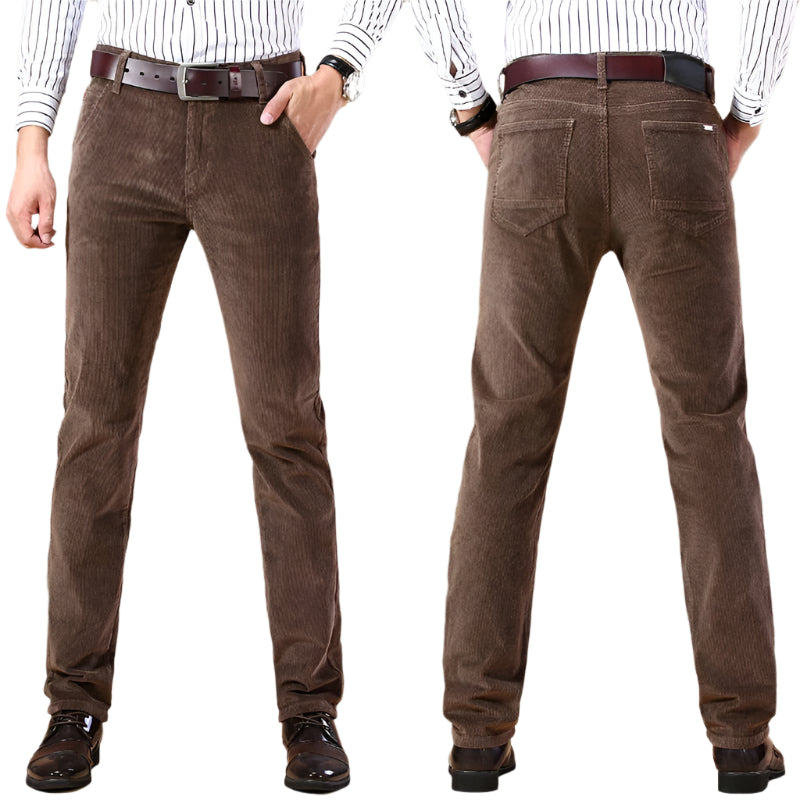 Heren Broeken Corduroy Stijl 100% Katoen Nauwkeurige Pasvorm 0