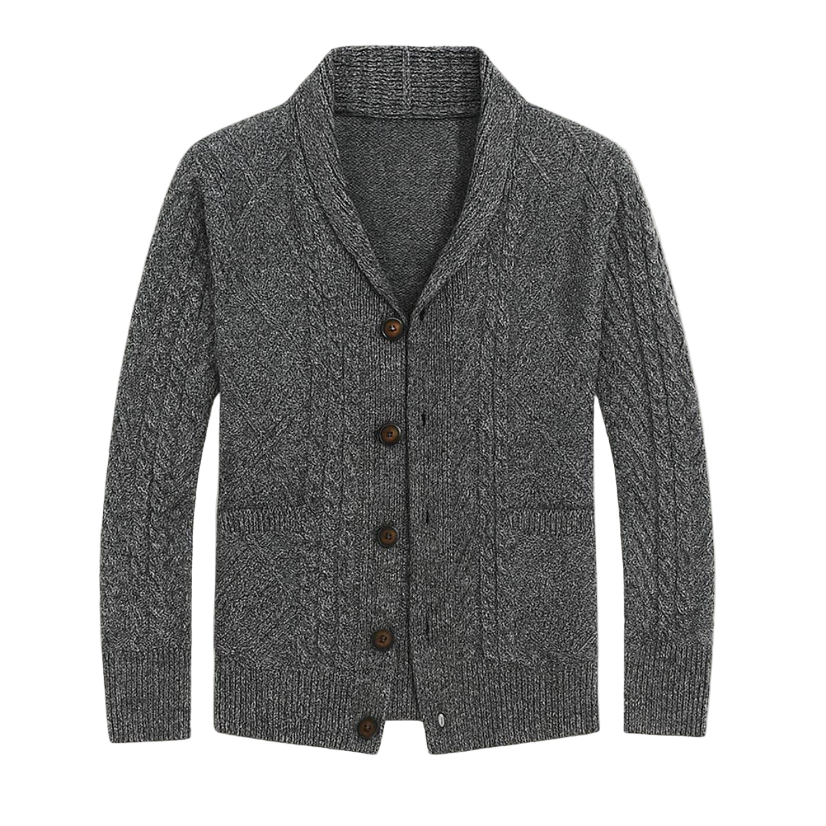 Heren Cardigan van Kasjmier met Relaxed Fit 0