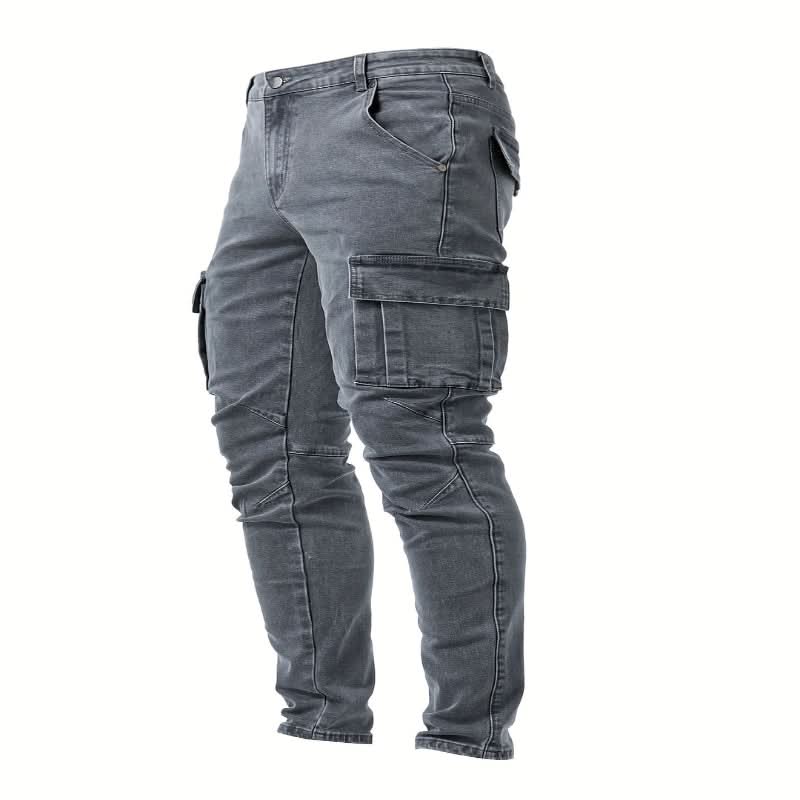 Heren Cargo Broek Aansluitende Pasvorm Casual Stijl 5