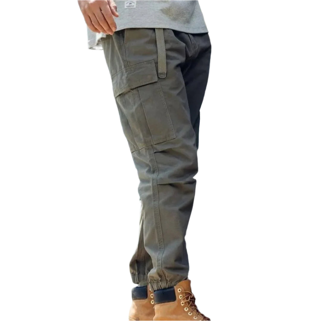 Heren Cargo Broek Vintage Stijl Katoen 0