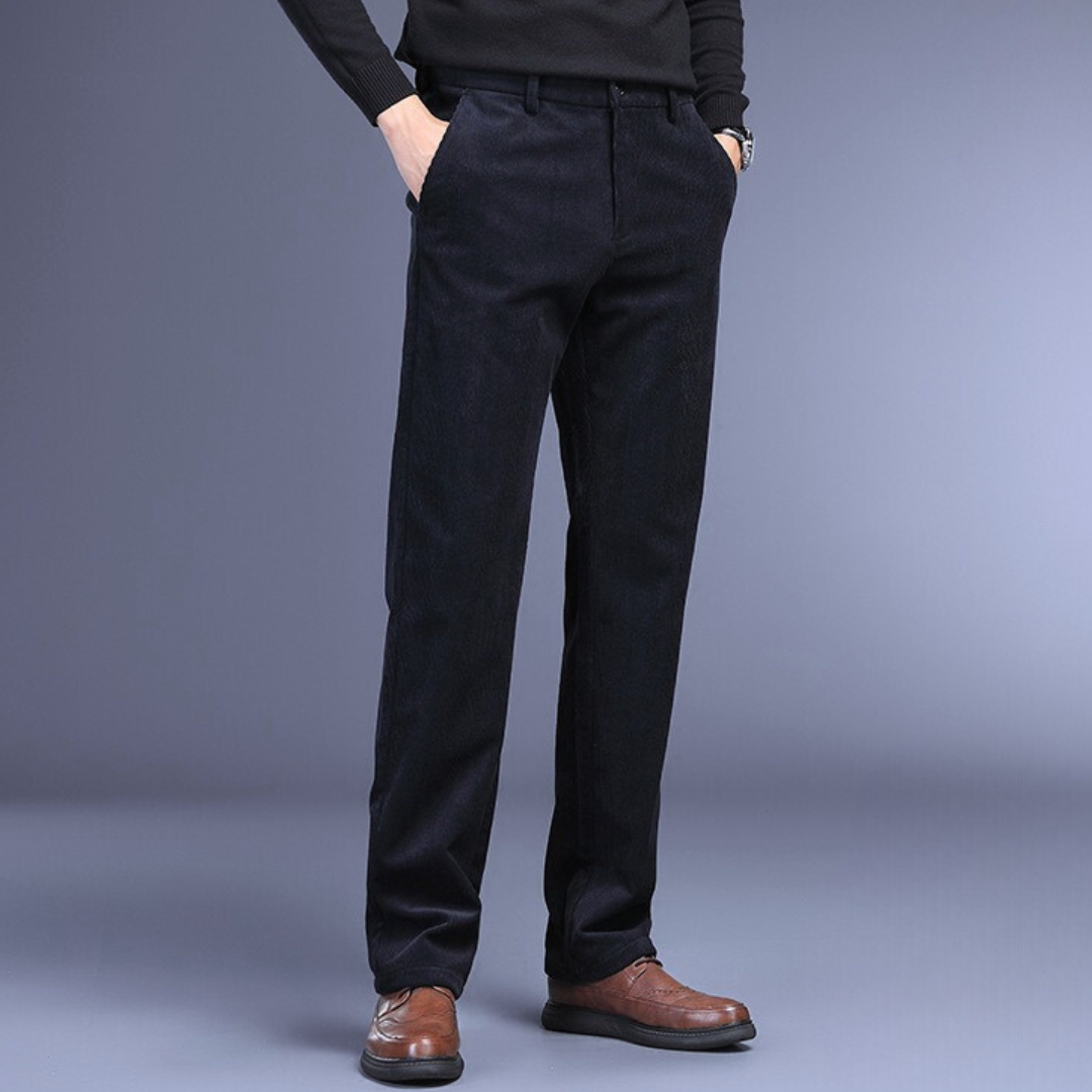 Heren Corduroy Broek Met Vierzijdige Stretch 3