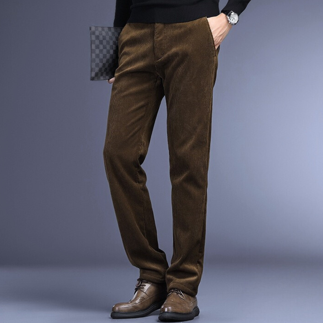Heren Corduroy Broek Met Vierzijdige Stretch 7
