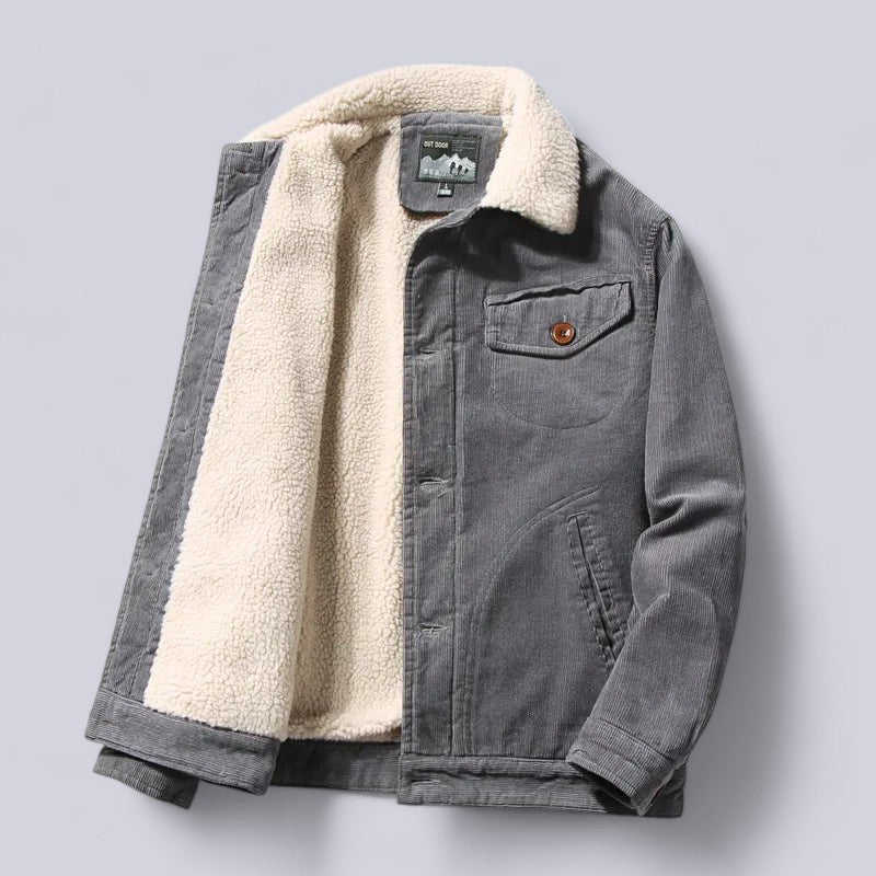 Heren Corduroy Jacket Winddicht Katoen Zachte Voering 3