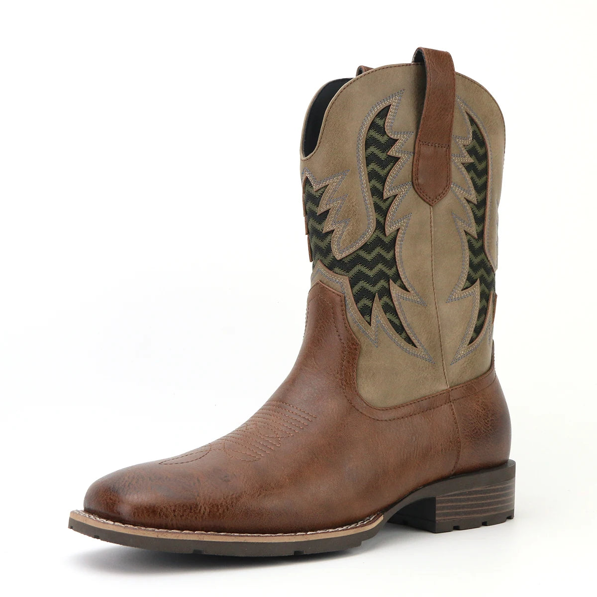 Heren Cowboylaarzen Vintage Geborduurd Leer 4