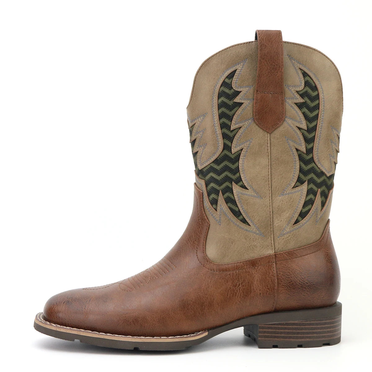 Heren Cowboylaarzen Vintage Geborduurd Leer 5