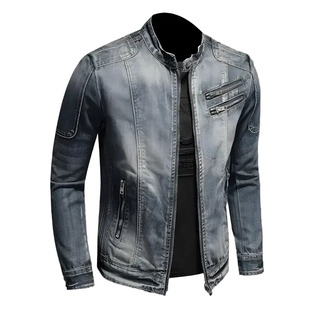 Heren Denim Jas Modern voor de Winter 0