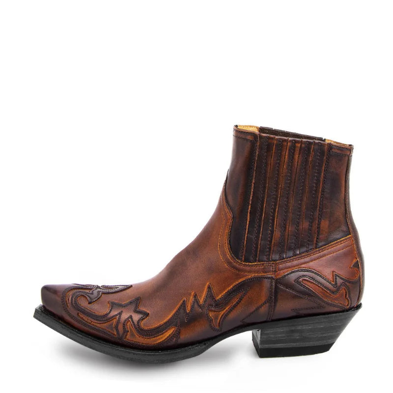 Heren Enkellaarsjes Cowboy Stijl Synthetisch Met Rits 0