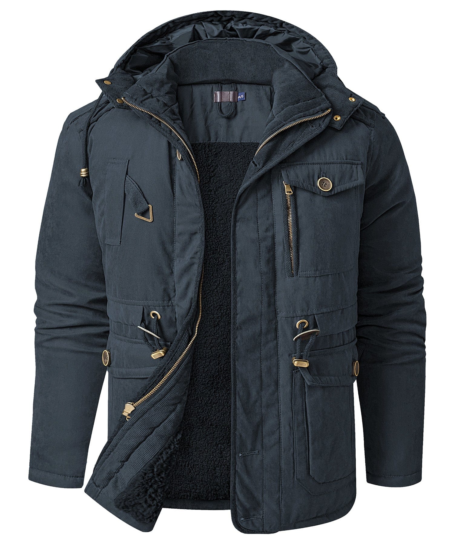 Heren Expedition Jacket Met Verstelbare Taille En Fleece Voering 10