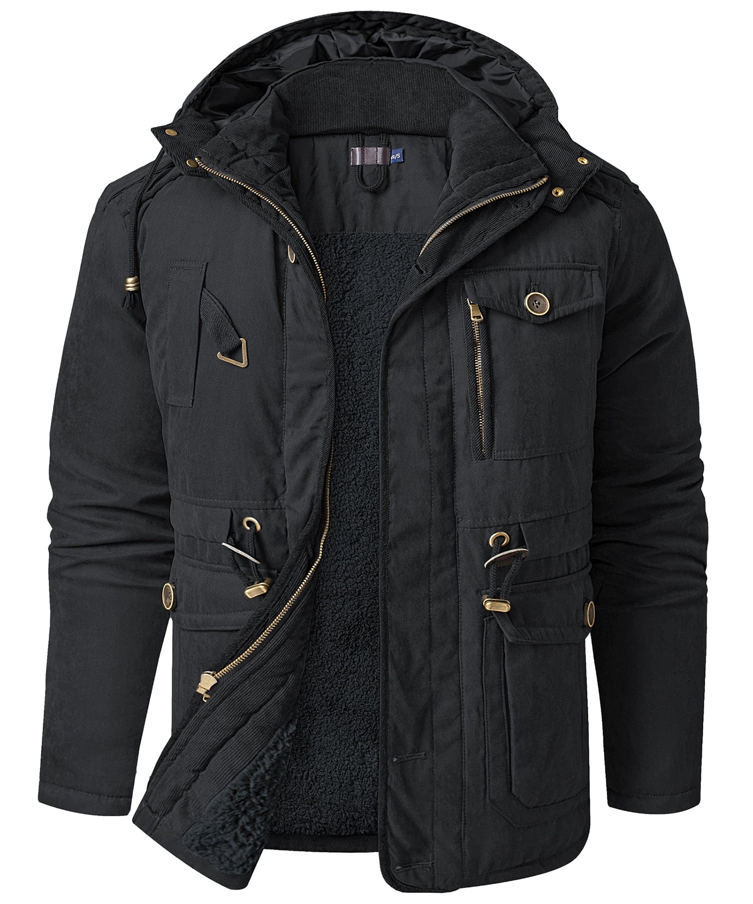 Heren Expedition Jacket Met Verstelbare Taille En Fleece Voering 7