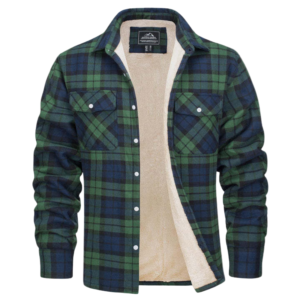 Heren Flanellen Jacket met Voering 4