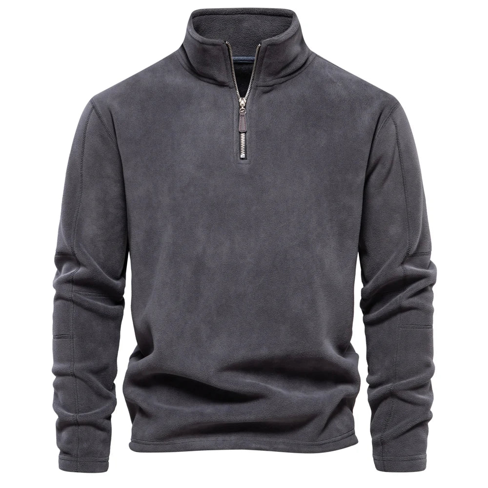 Heren Fleece Jacket Rits Kraag Casual Fleece 0
