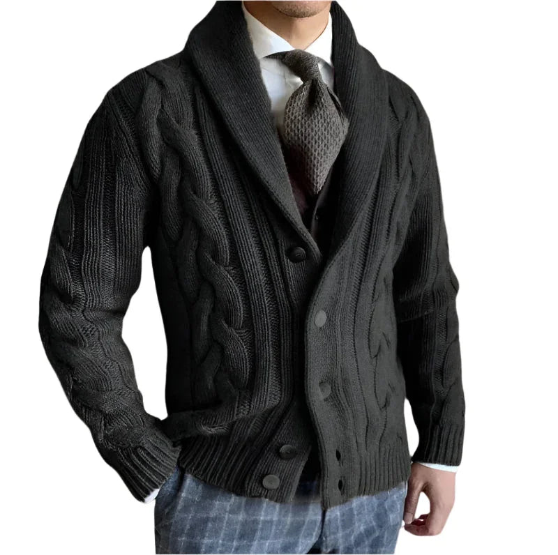 Heren Gebreide Cardigan Sweater 0