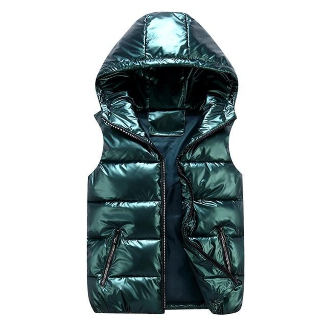 Heren Geïsoleerd Vest met Capuchon Casual Stijl 3