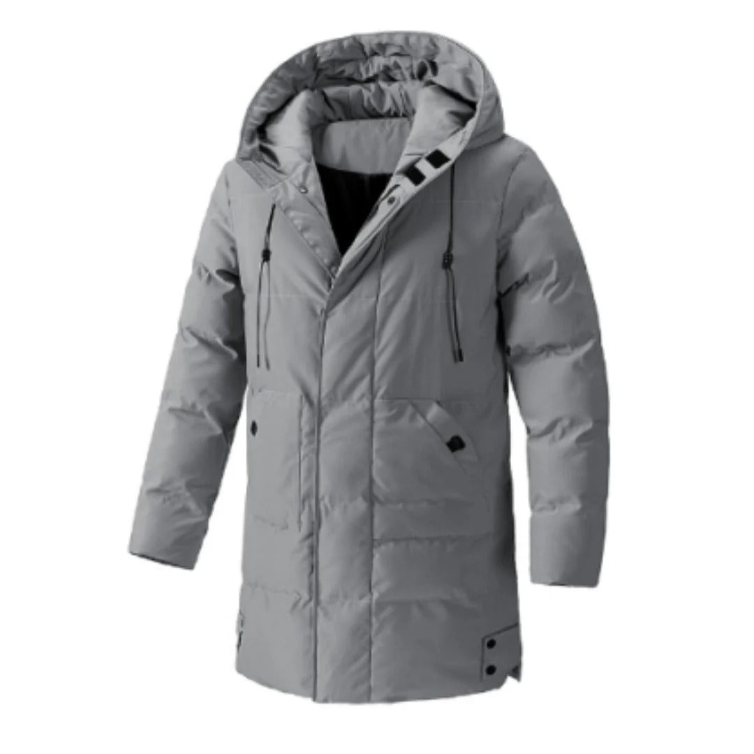 Heren Hooded Jacket Waterafstotend Geïsoleerd Gequilt 0