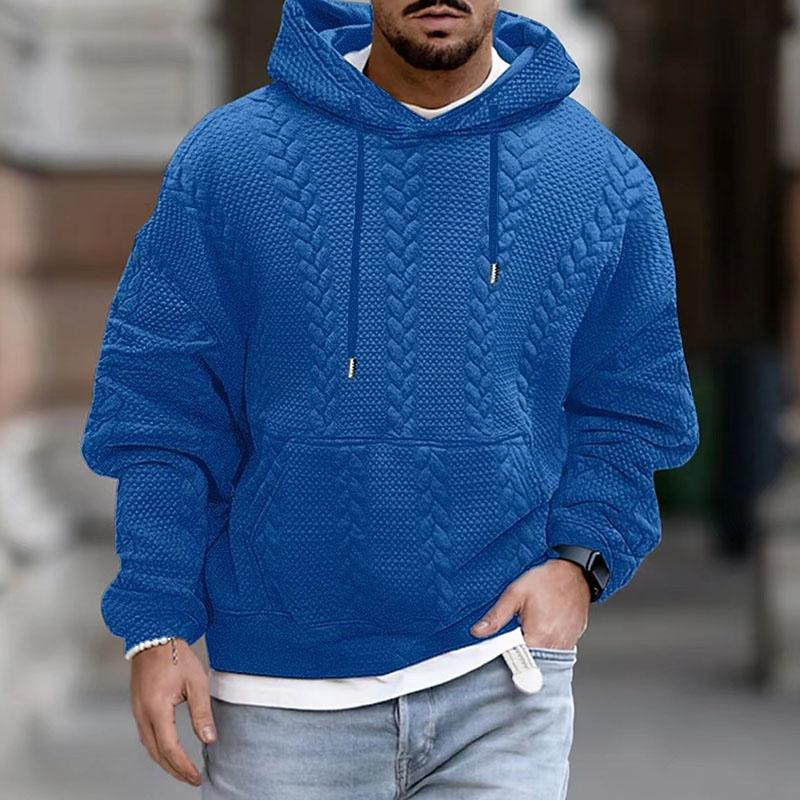 Heren Hoodie Casual Met Kangoeroezak En Moderne Print 2