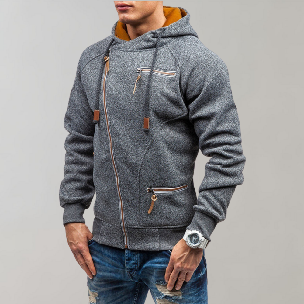 Heren Hoodie Casual Met Ritsluiting Moderne Look 6