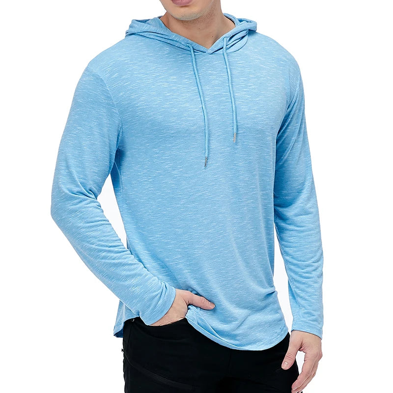 Heren Hoodie Lichtgewicht Ademend Polyester Katoen 3