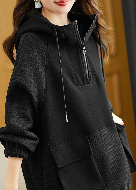 Heren Hoodie Met Trekkoord en Patchwork Design voor Casual Stijl 3
