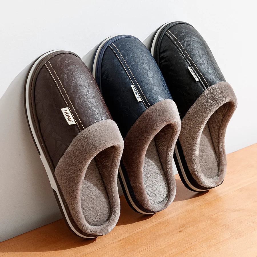 Heren Huisslippers Slip-On met Pluche Voering 1